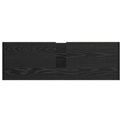 Badezimmerschrank Schwarz Eichen-Optik 90 x 29 x 55 cm