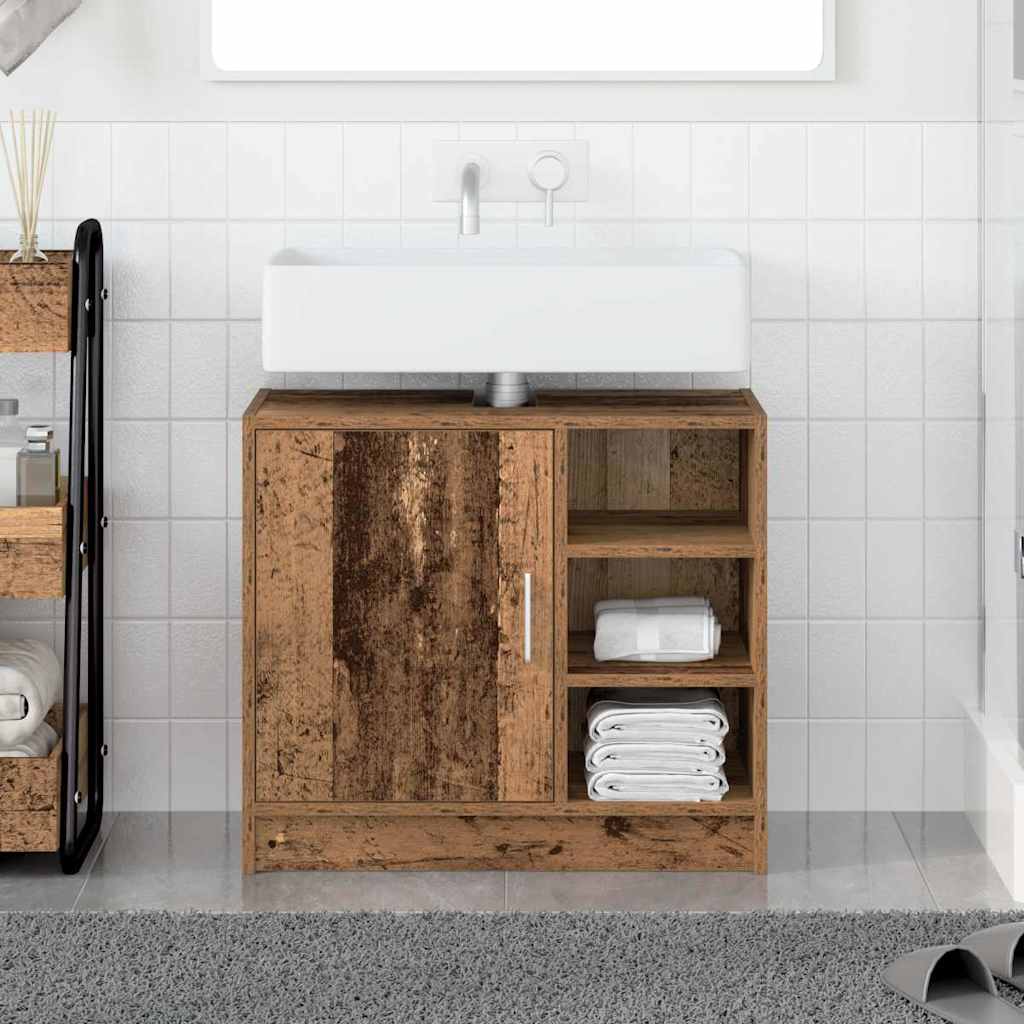 Badezimmerschrank Altholz 63 x 29 x 55 cm Holzwerkstoff