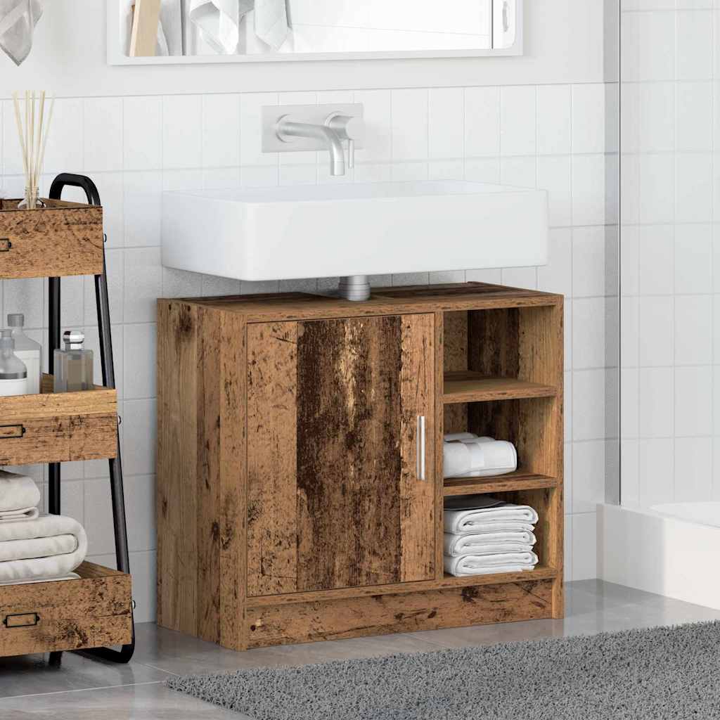 Badezimmerschrank Altholz 63 x 29 x 55 cm Holzwerkstoff