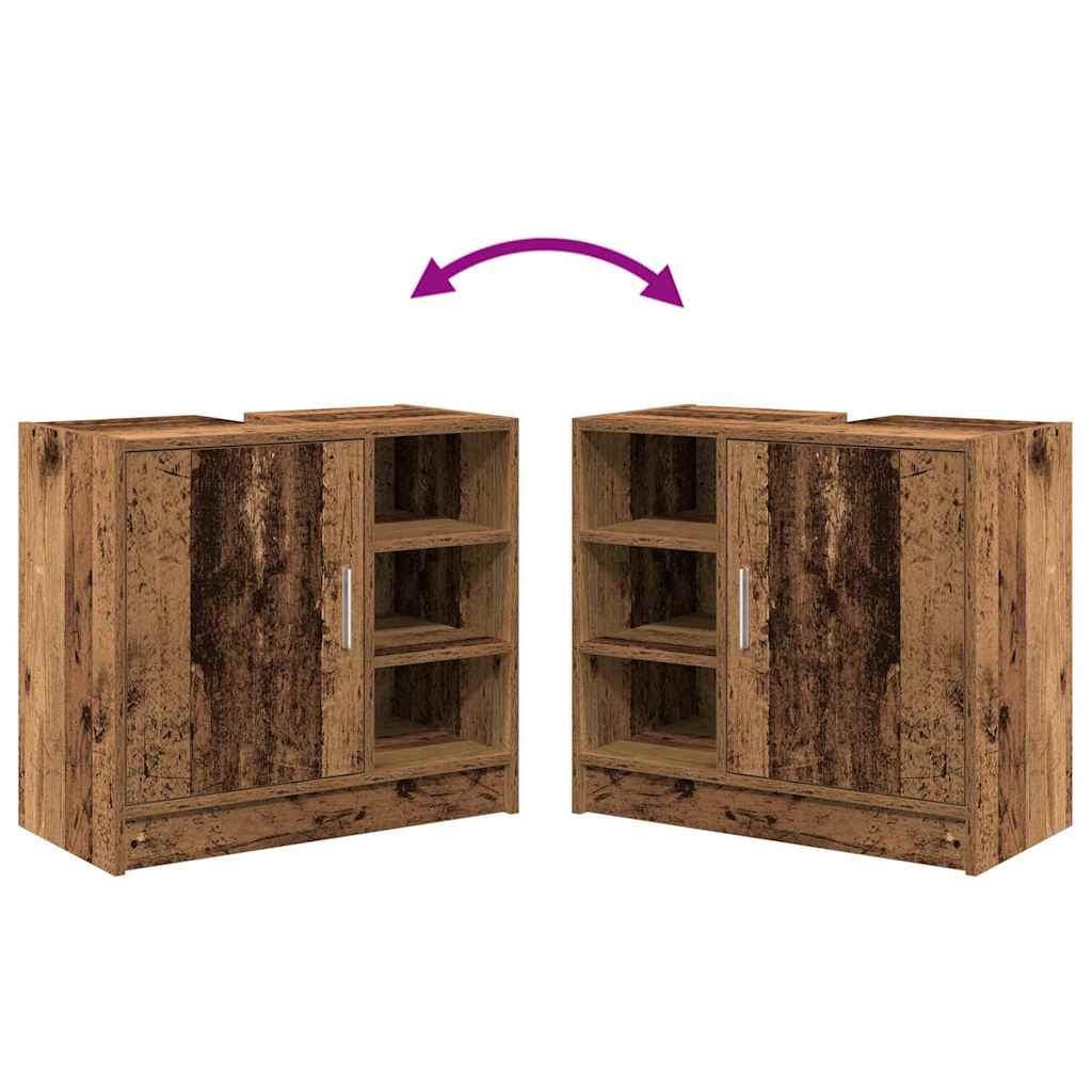 Badezimmerschrank Altholz 63 x 29 x 55 cm Holzwerkstoff