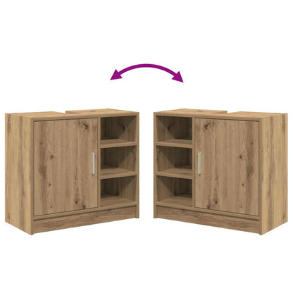 Badezimmerschrank Artisan-Eiche 63 x 29 x 55 cm Holzwerkstoff