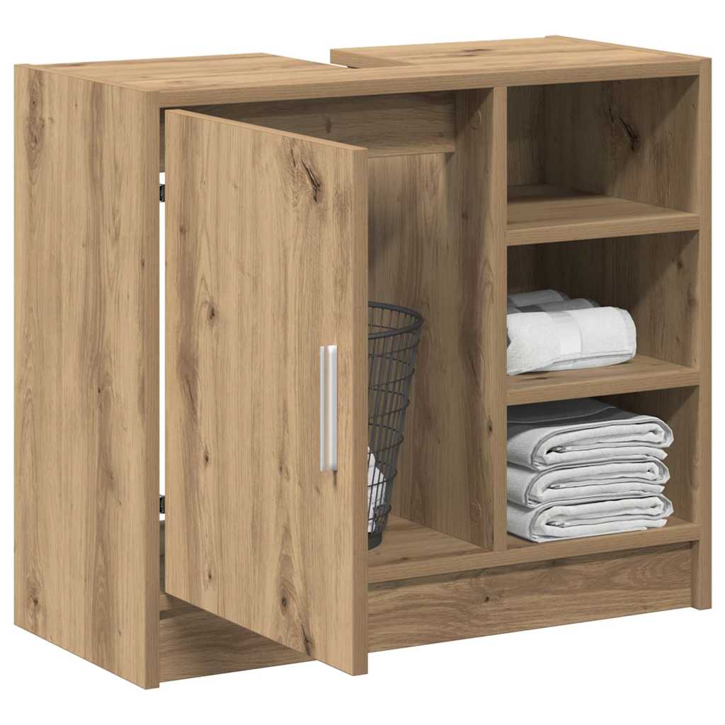 Badezimmerschrank Artisan-Eiche 63 x 29 x 55 cm Holzwerkstoff