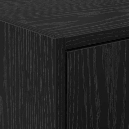 Badezimmerschrank Schwarz Eichen-Optik 63 x 29 x 55 cm