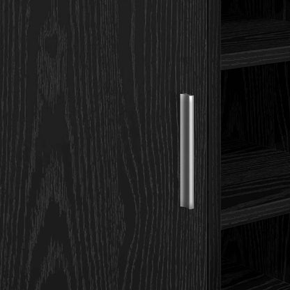 Badezimmerschrank Schwarz Eichen-Optik 63 x 29 x 55 cm