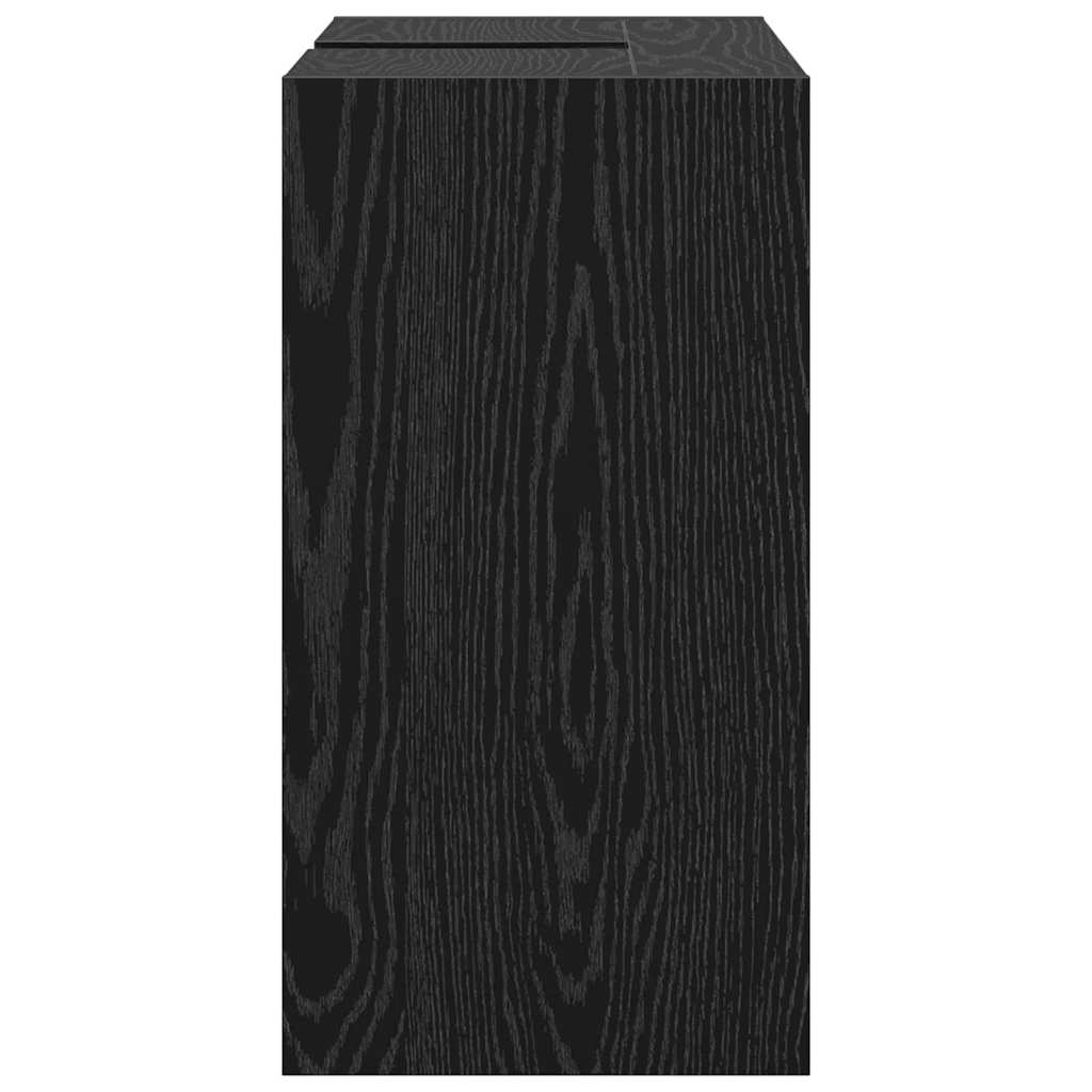 Badezimmerschrank Schwarz Eichen-Optik 63 x 29 x 55 cm