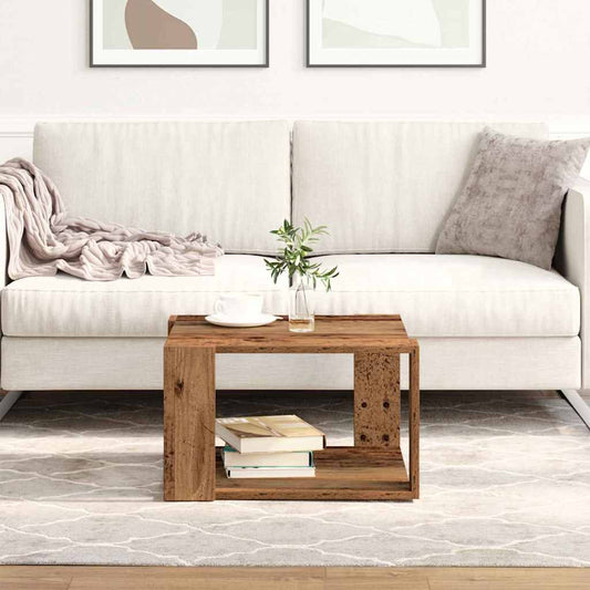 Couchtisch Altholz 51.5 x 51.5 x 30 cm Holzwerkstoff