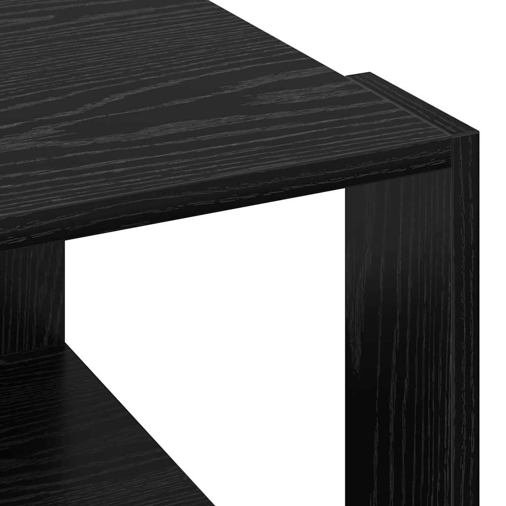Couchtisch Schwarz Eichen-Optik 51.5 x 51.5 x 30 cm