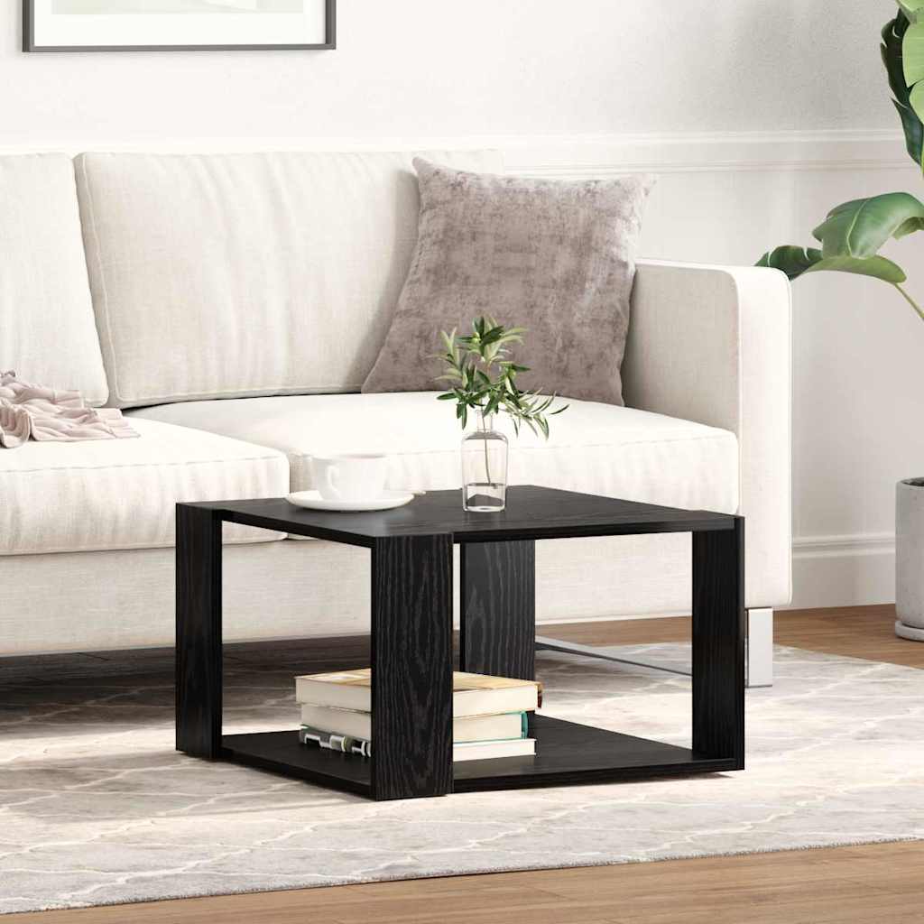Couchtisch Schwarz Eichen-Optik 51,5 x 51,5 x 30 cm