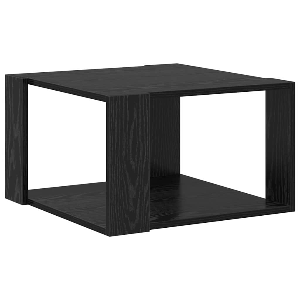 Couchtisch Schwarz Eichen-Optik 51.5 x 51.5 x 30 cm