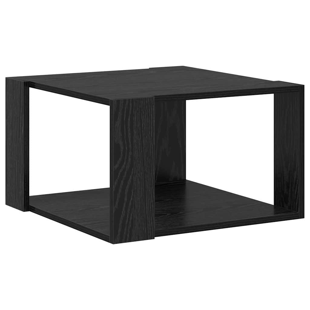 Couchtisch Schwarz Eichen-Optik 51.5 x 51.5 x 30 cm