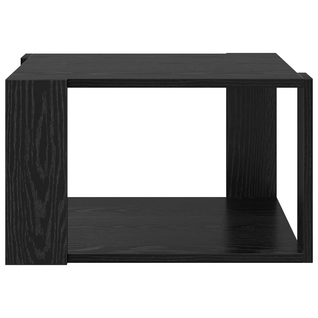 Couchtisch Schwarz Eichen-Optik 51.5 x 51.5 x 30 cm
