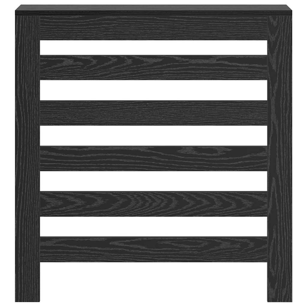 Heizkörperabdeckung Schwarz Eichen-Optik 78 x 20 x 82 cm