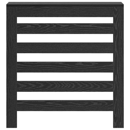 Heizkörperabdeckung Schwarz Eichen-Optik 78 x 20 x 82 cm