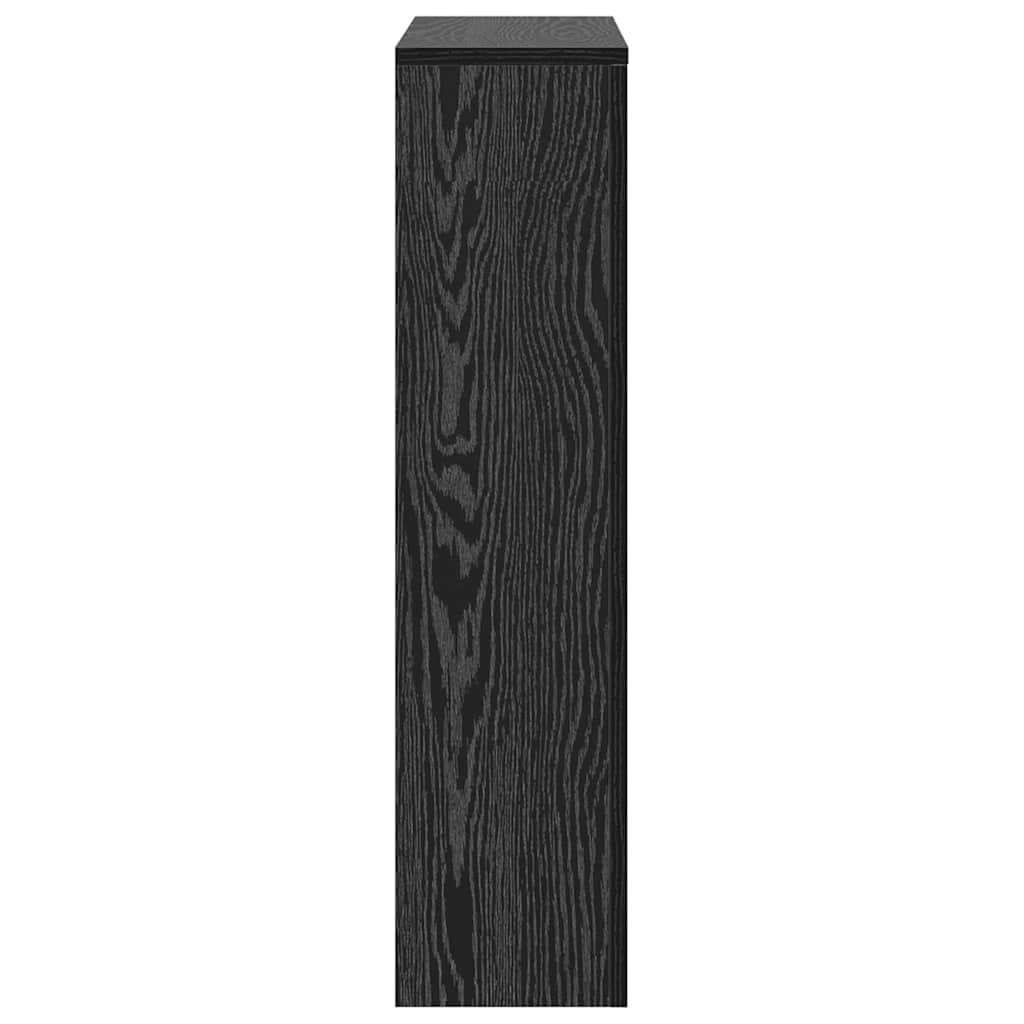 Heizkörperabdeckung Schwarz Eichen-Optik 78 x 20 x 82 cm