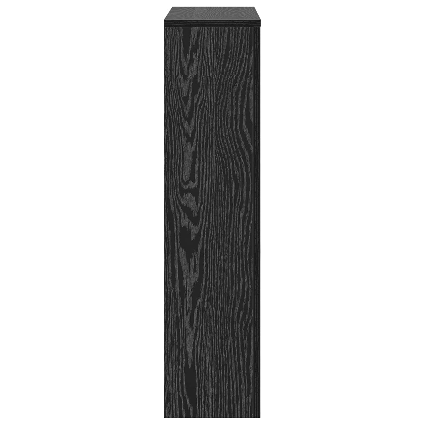 Heizkörperabdeckung Schwarz Eichen-Optik 78 x 20 x 82 cm
