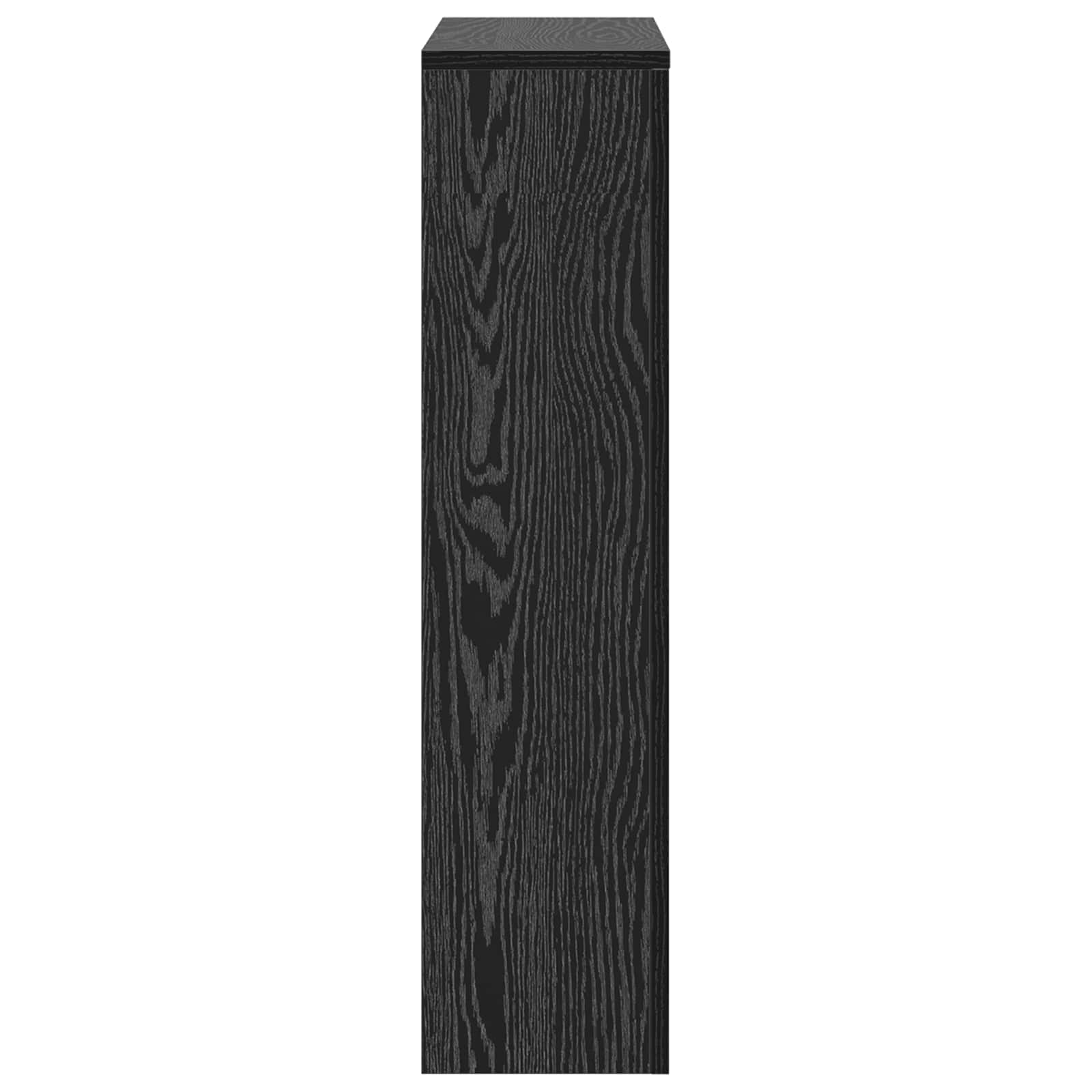 Heizkörperabdeckung Schwarz Eichen-Optik 78 x 20 x 82 cm