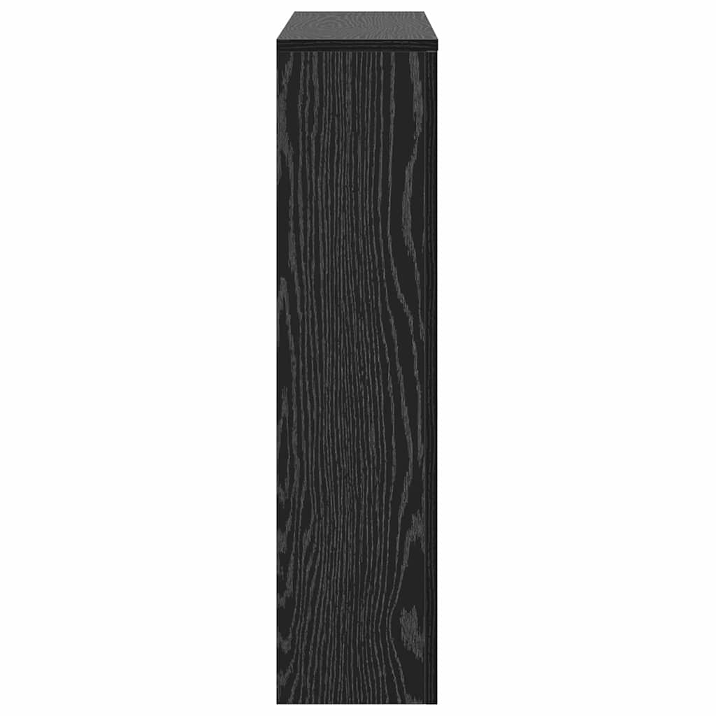 Heizkörperabdeckung Schwarz Eichen-Optik 104 x 20 x 82 cm