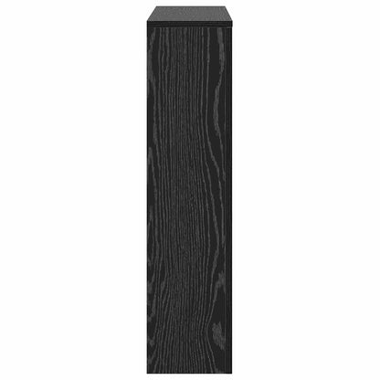 Heizkörperabdeckung Schwarz Eichen-Optik 104 x 20 x 82 cm