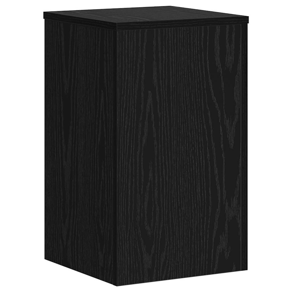 Pflanzenständer 2 Stk. Schwarz Eichen-Optik 30 x 30 x 50 cm
