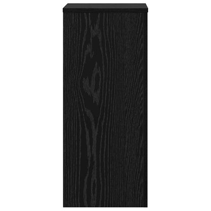 Pflanzenständer 2 Stk. Schwarz Eichen-Optik 30 x 30 x 70 cm