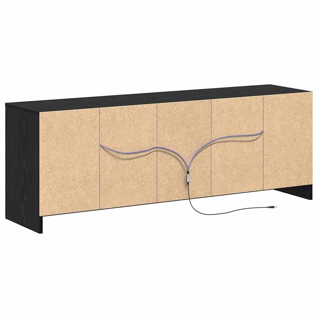 TV-Einheiten 139,5 x 34 x 50 cm Schwarz Holzwerkstoff