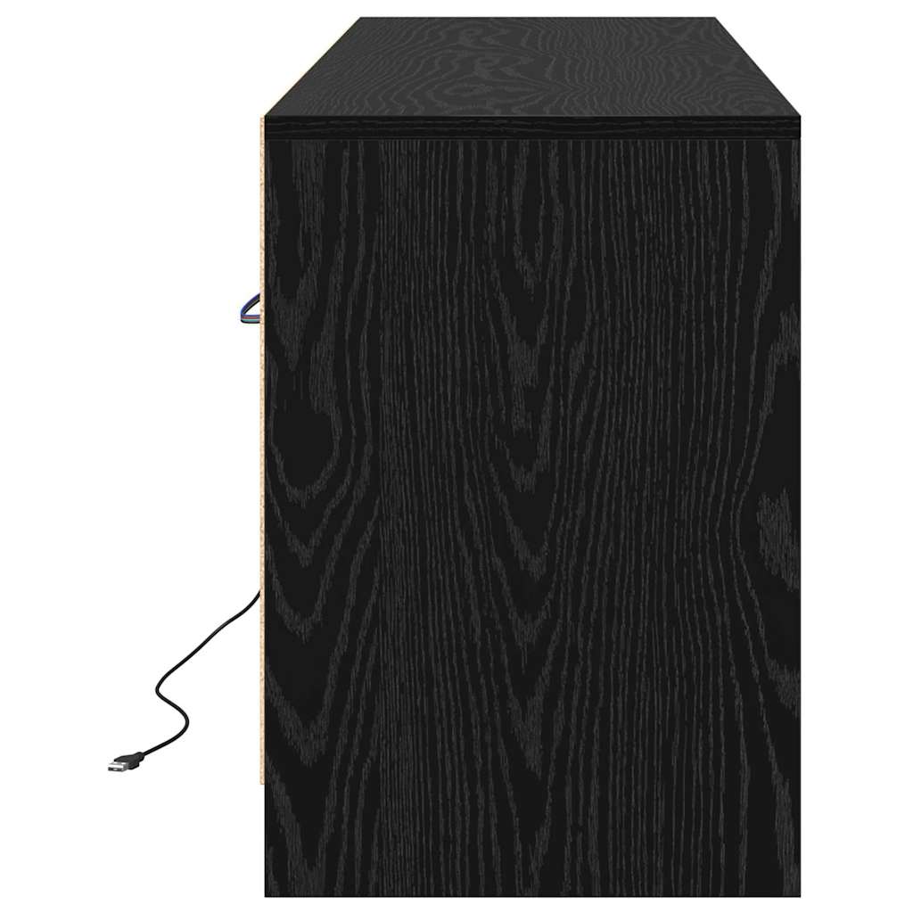 TV-Einheiten 139,5 x 34 x 50 cm Schwarz Holzwerkstoff