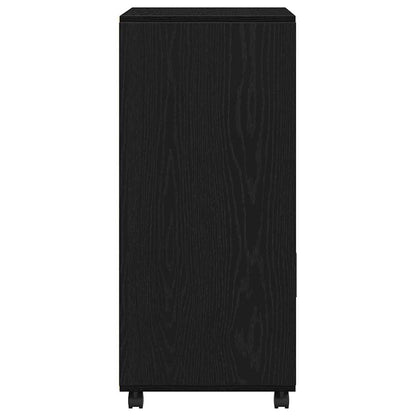 Schrank Schwarz Eichen-Optik 55 x 40 x 82 cm