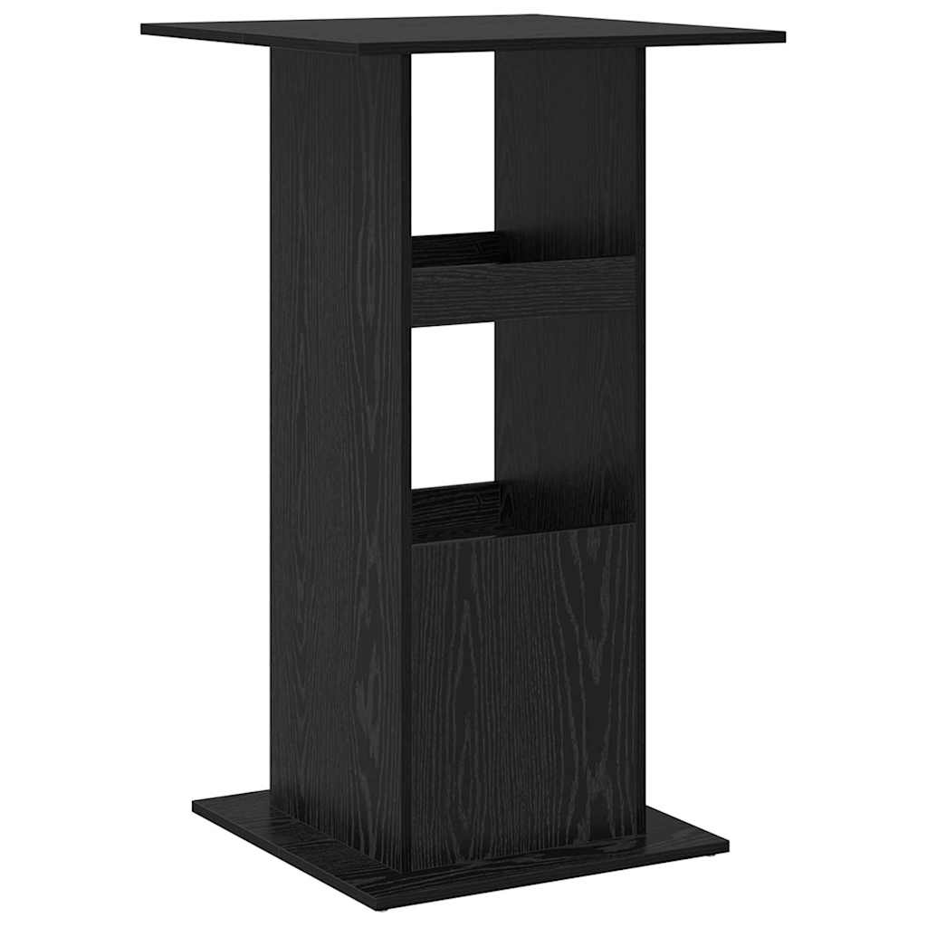 Bartisch 60 x 60 x 100 cm Holzwerkstoff Schwarz Eichen-Optik