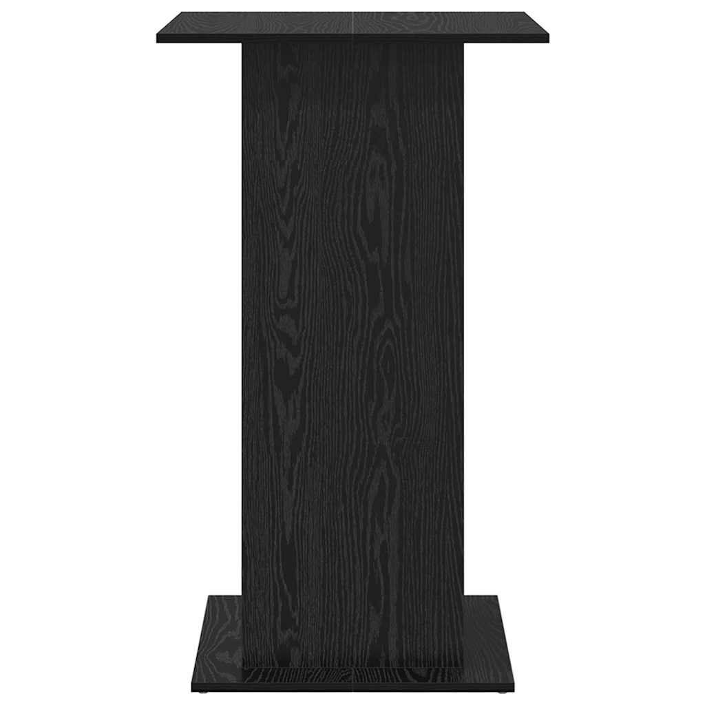 Bartisch 60 x 60 x 100 cm Holzwerkstoff Schwarz Eichen-Optik