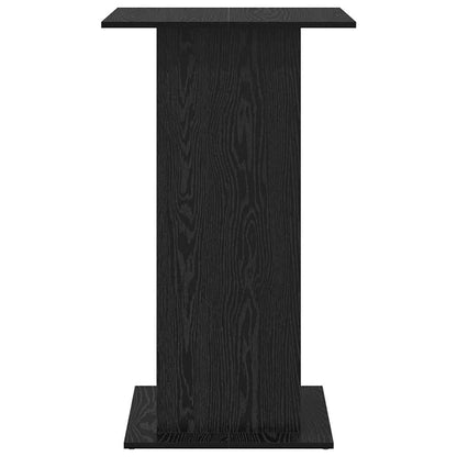 Bartisch 60 x 60 x 100 cm Holzwerkstoff Schwarz Eichen-Optik