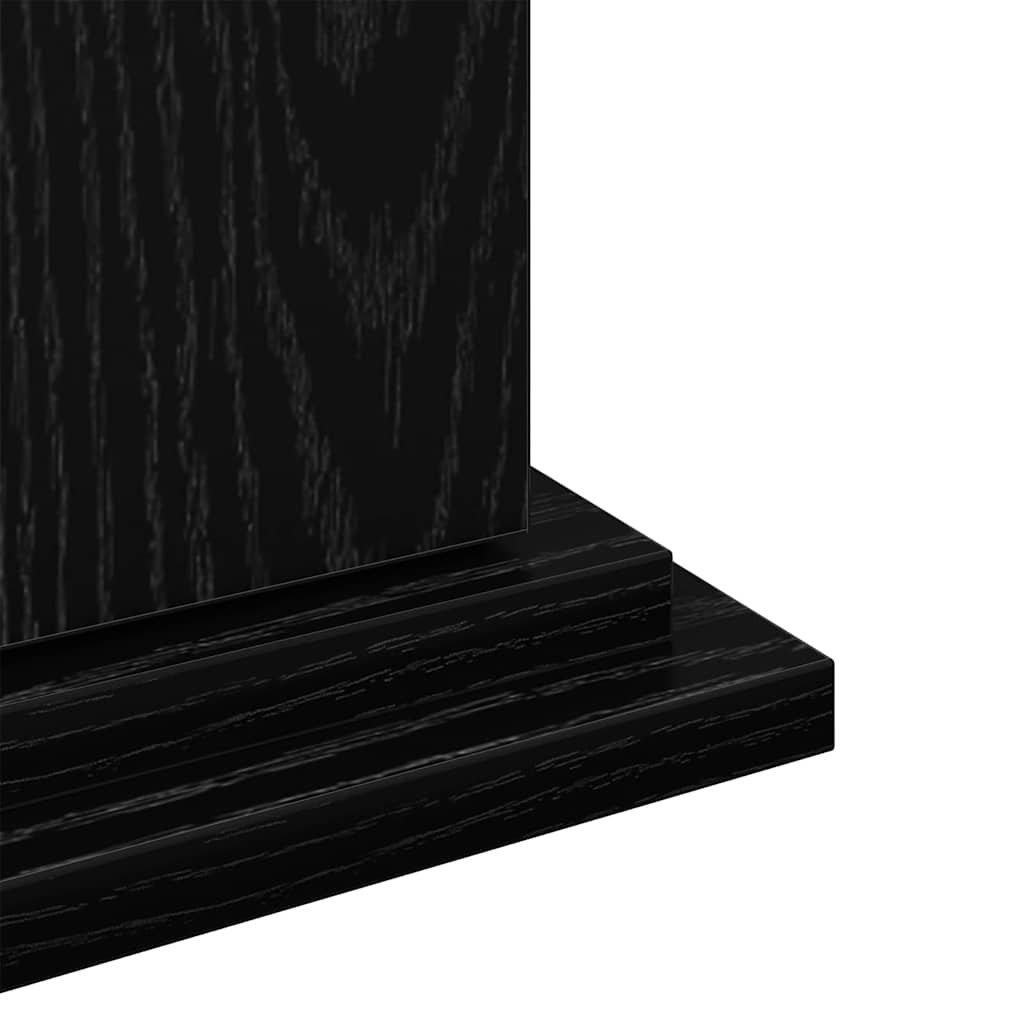 Displaysständer Schwarz Eichen-Optik 31 x 30 x 90 cm