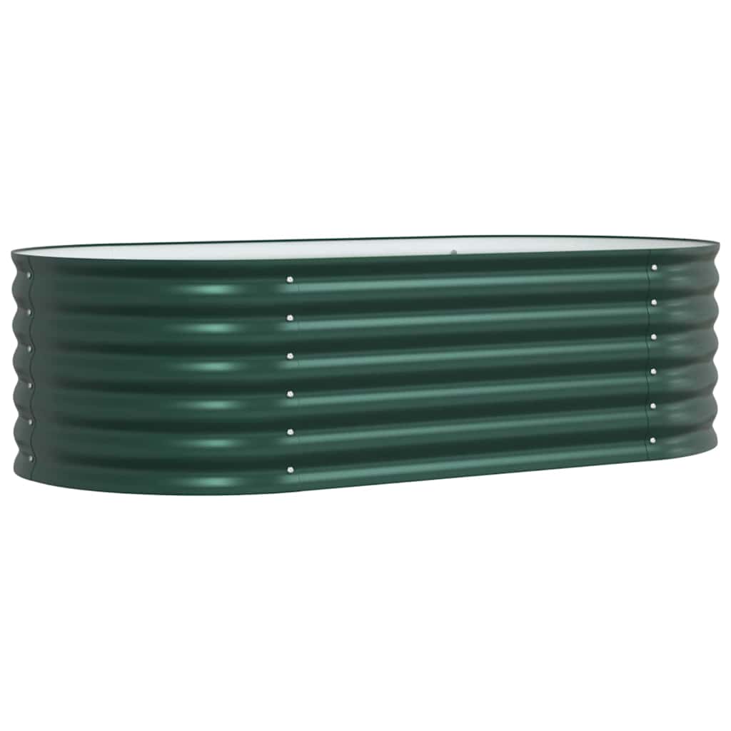 Garten-Hochbeet Grün 160 x 80 x 44 cm Stahl