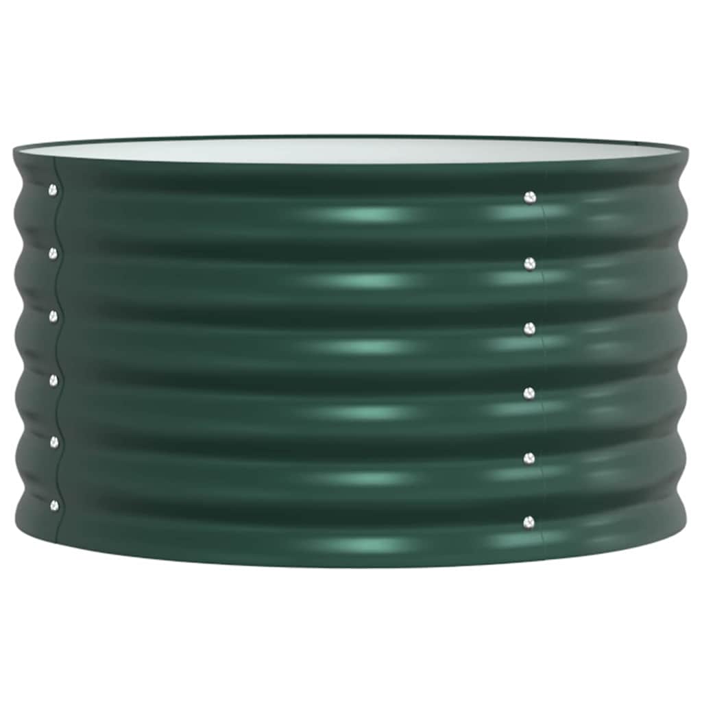 Garten-Hochbeet Grün 80 x 80 x 44 cm Stahl