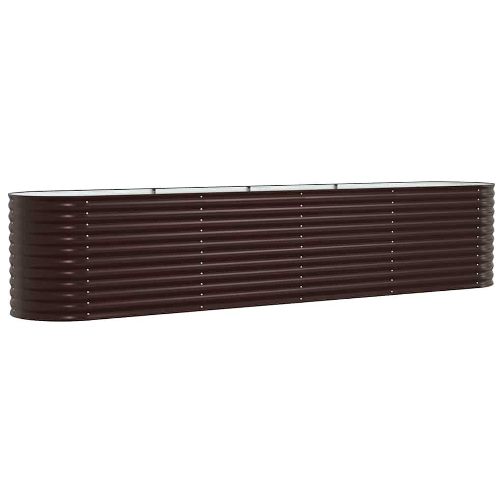 Hochbeet Braun 400 x 80 x 81 cm Stahl