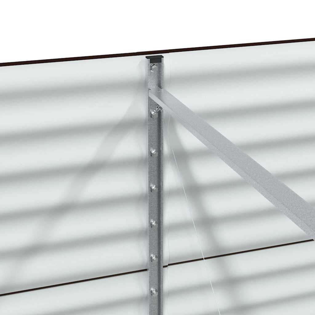 Hochbeet Braun 320 x 80 x 81 cm Stahl