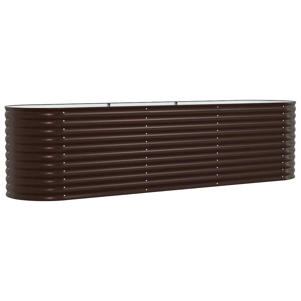 Hochbeet Braun 320 x 80 x 81 cm Stahl