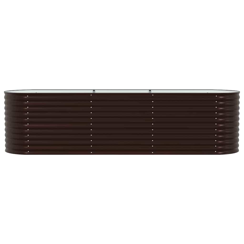 Hochbeet Braun 320 x 80 x 81 cm Stahl