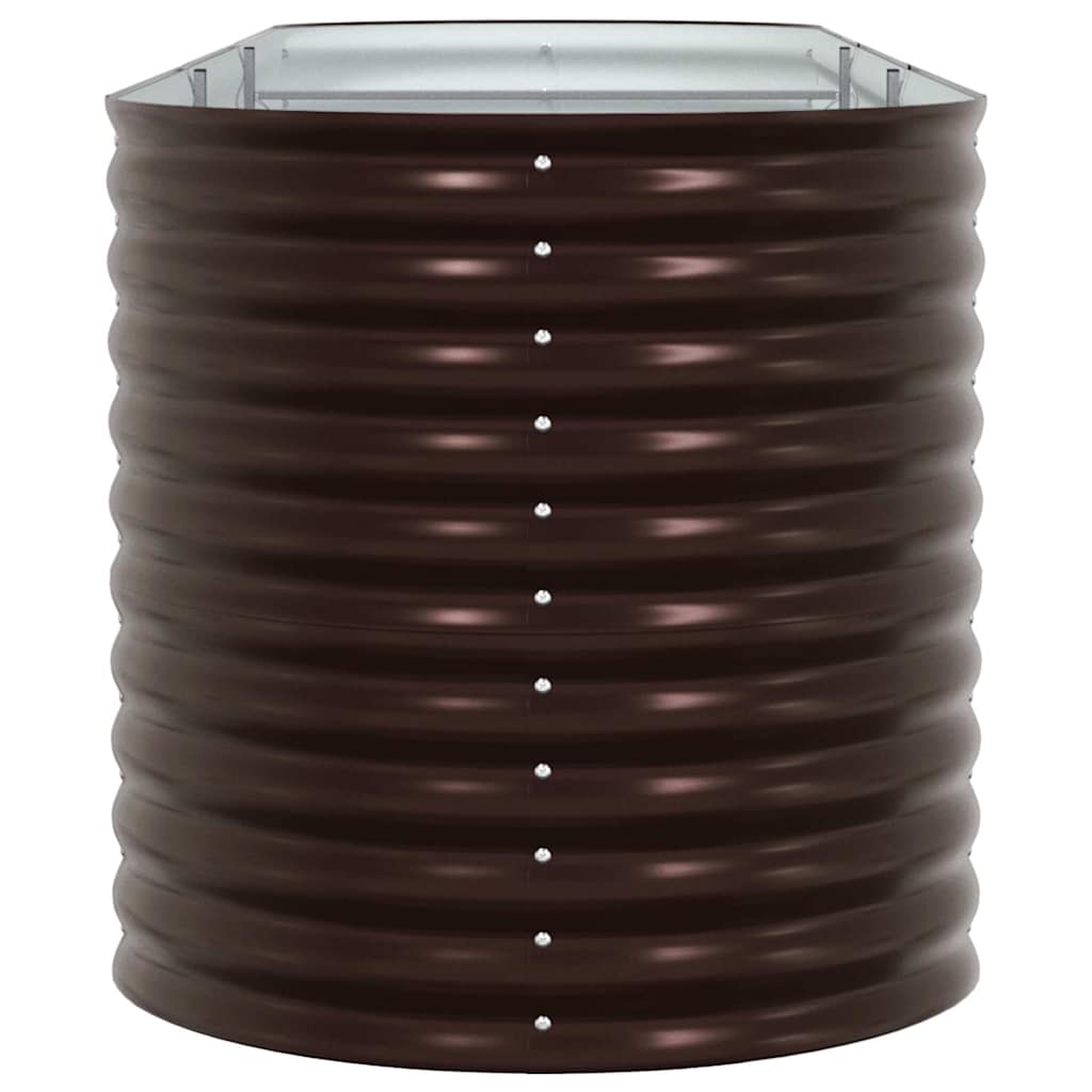 Hochbeet Braun 320 x 80 x 81 cm Stahl