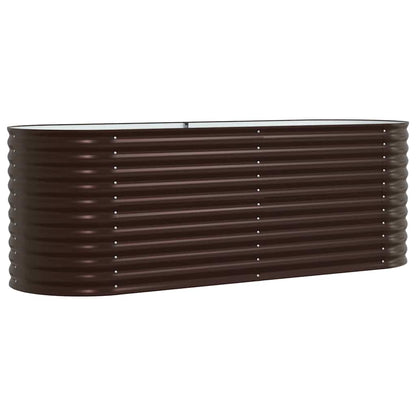 Hochbeet Braun 240 x 80 x 81 cm Stahl