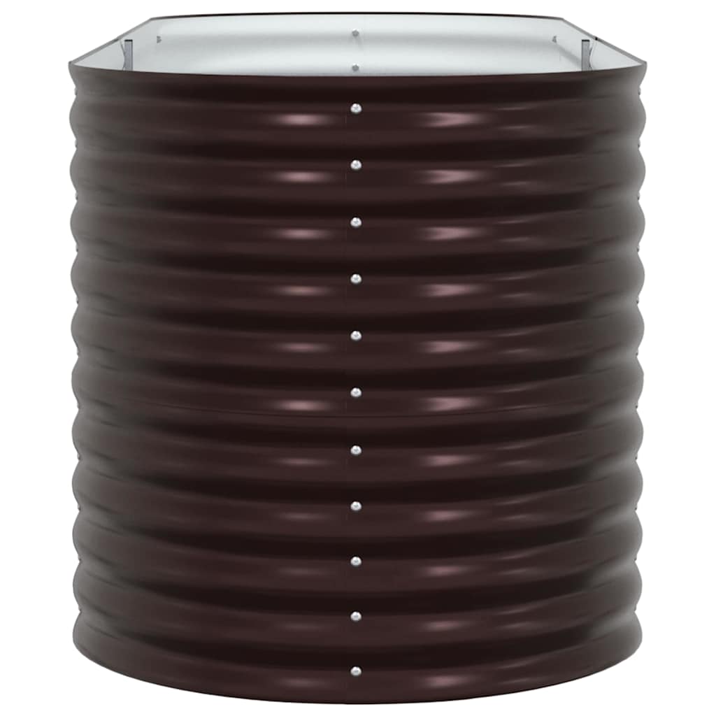 Garten-Hochbeet Braun 240 x 80 x 81 cm Stahl