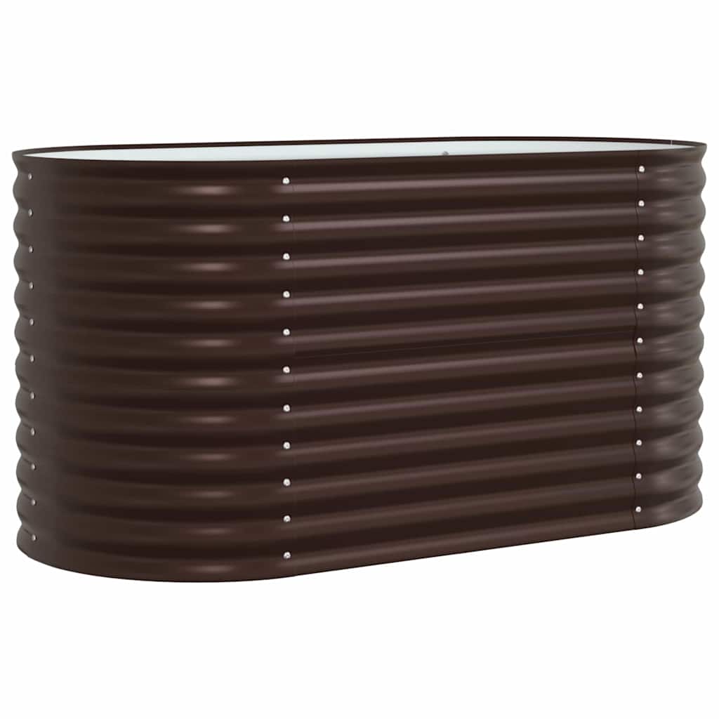 Garten-Hochbeet Braun 160 x 80 x 81 cm Stahl