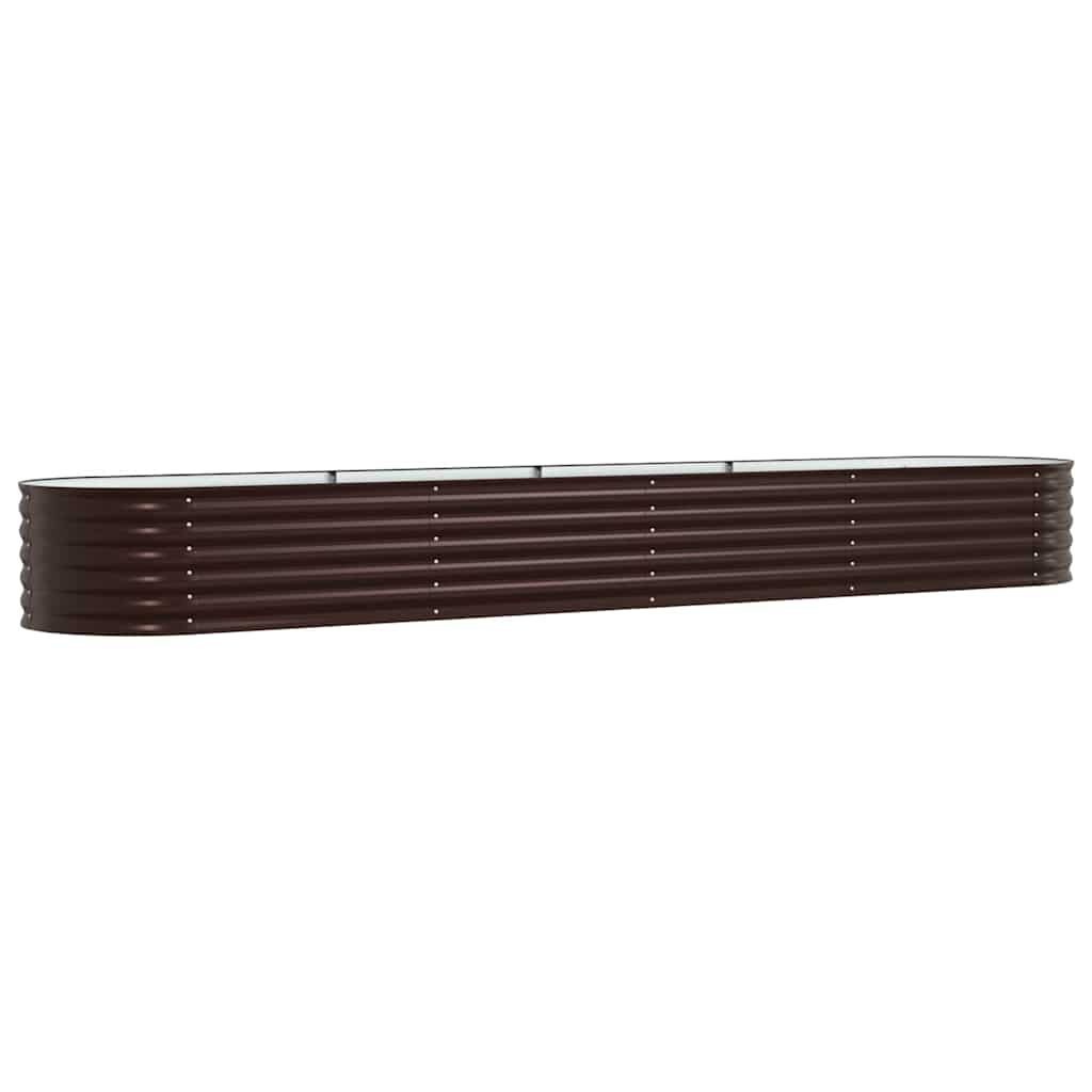 Hochbeet Braun 400 x 80 x 44 cm Stahl