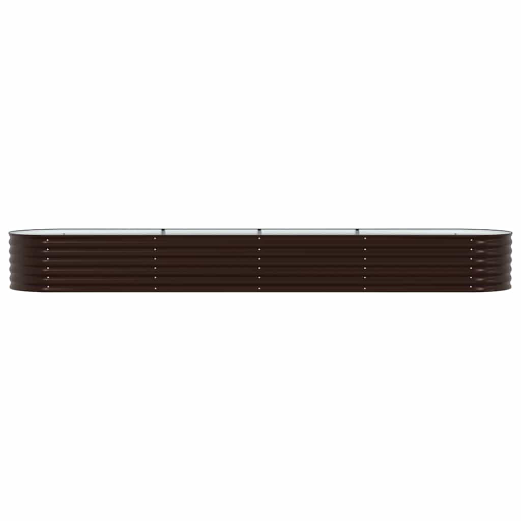 Hochbeet Braun 400 x 80 x 44 cm Stahl