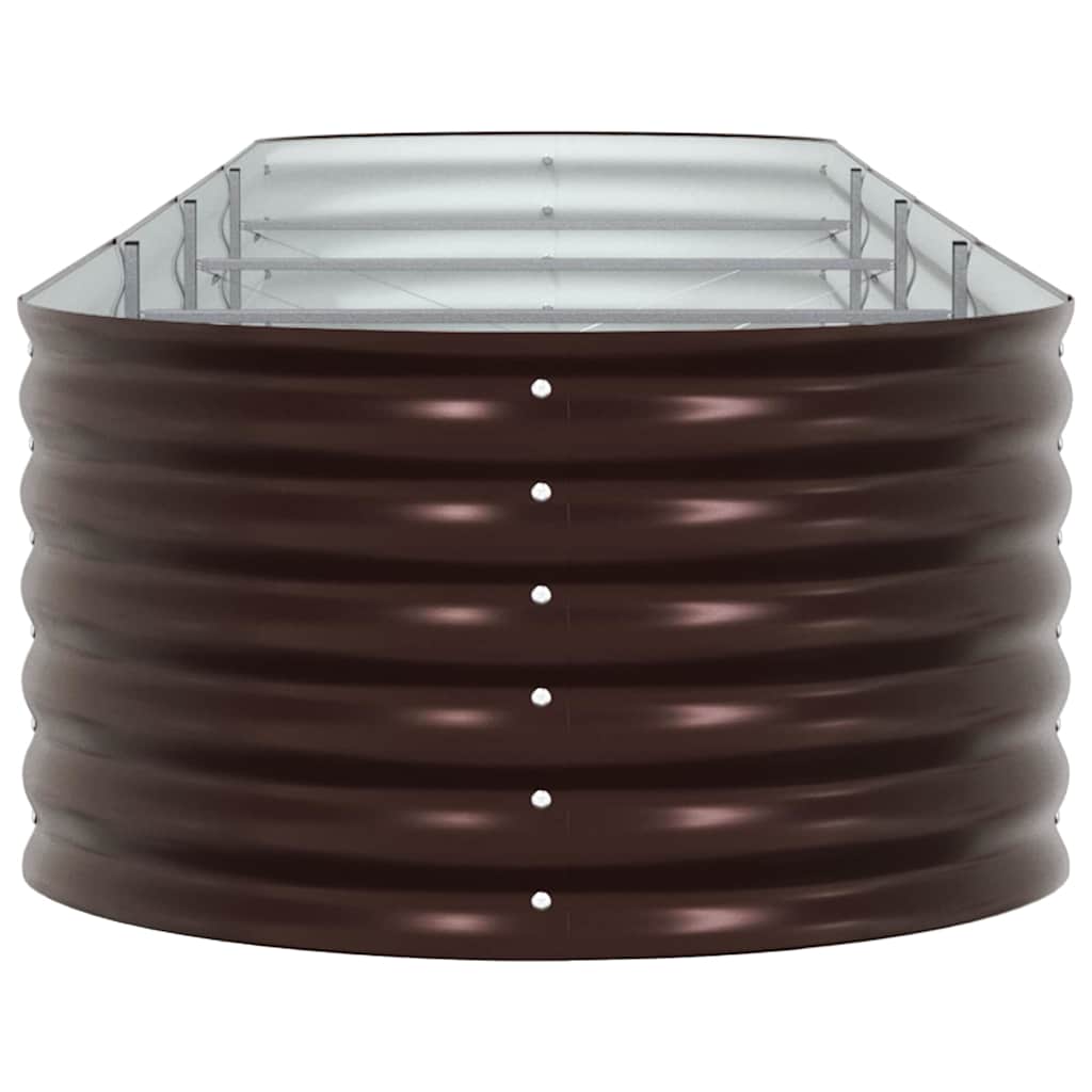 Hochbeet Braun 400 x 80 x 44 cm Stahl