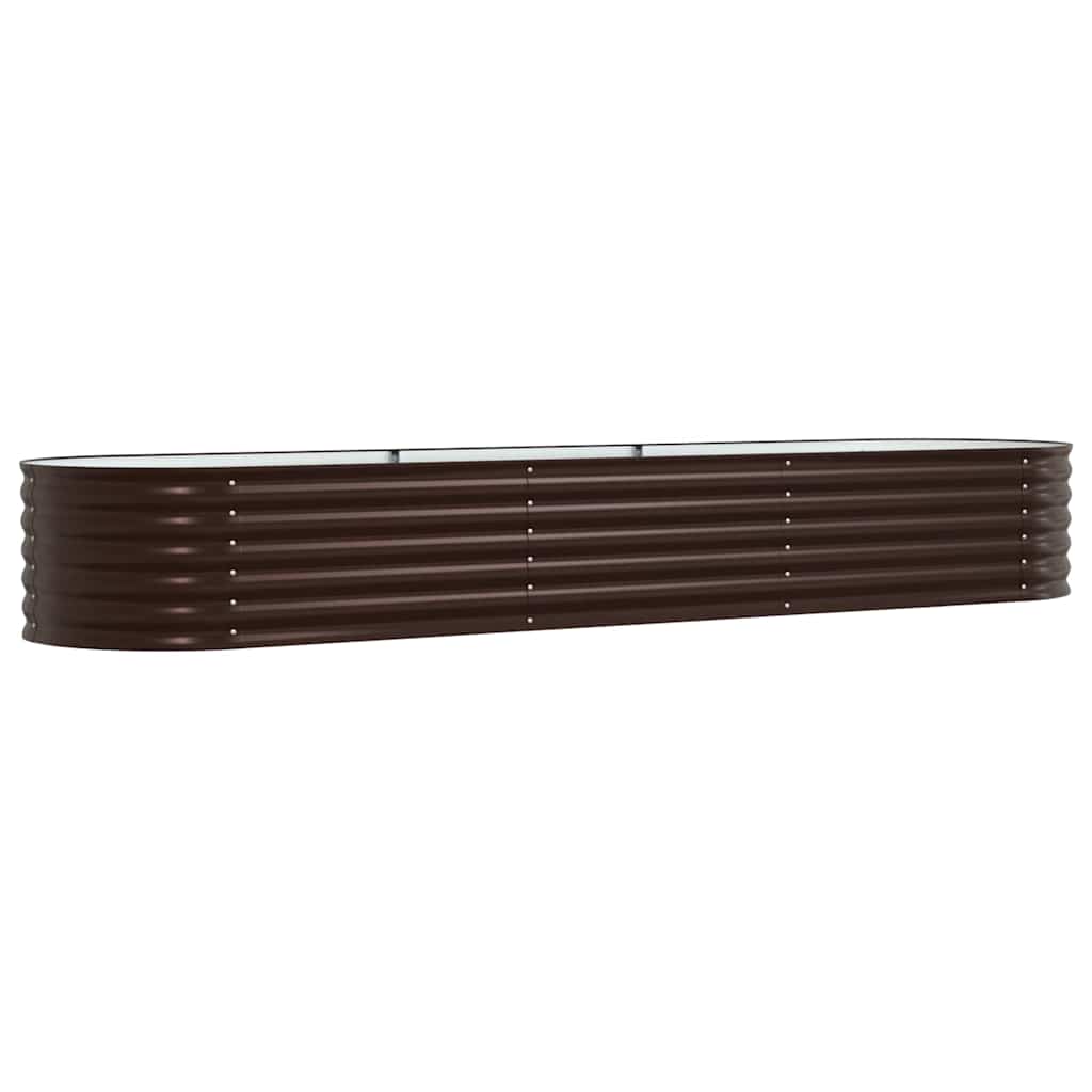 Hochbeet Braun 320 x 80 x 44 cm Stahl