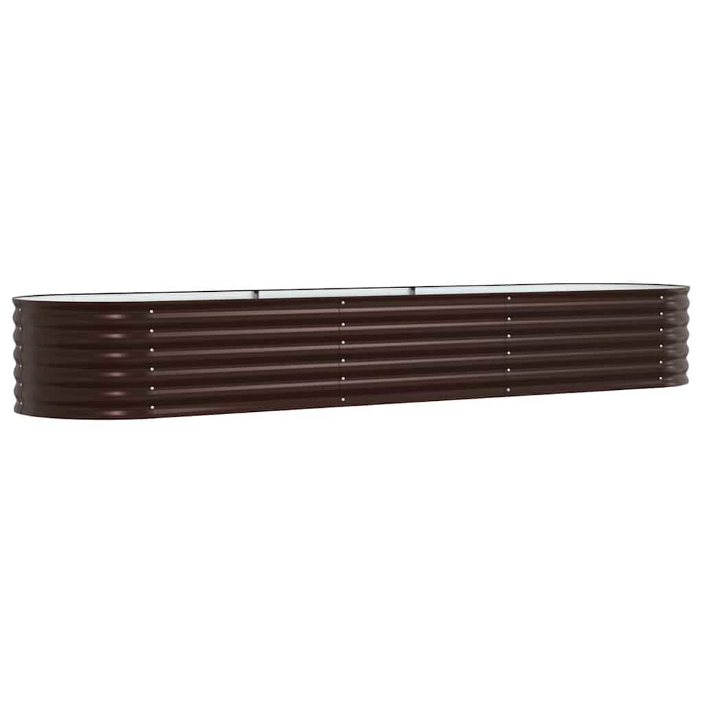 Hochbeet Braun 320 x 80 x 44 cm Stahl