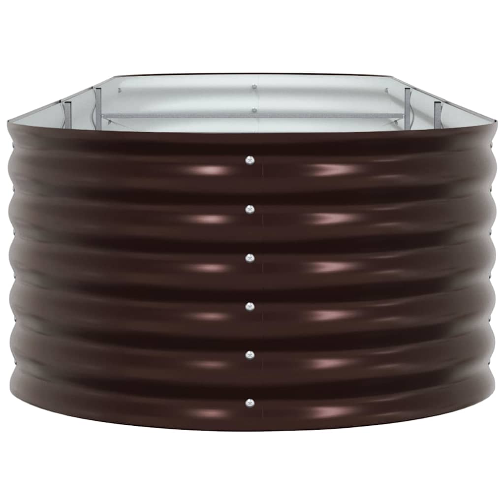 Hochbeet Braun 320 x 80 x 44 cm Stahl