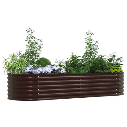 Hochbeet Braun 240 x 80 x 44 cm Stahl