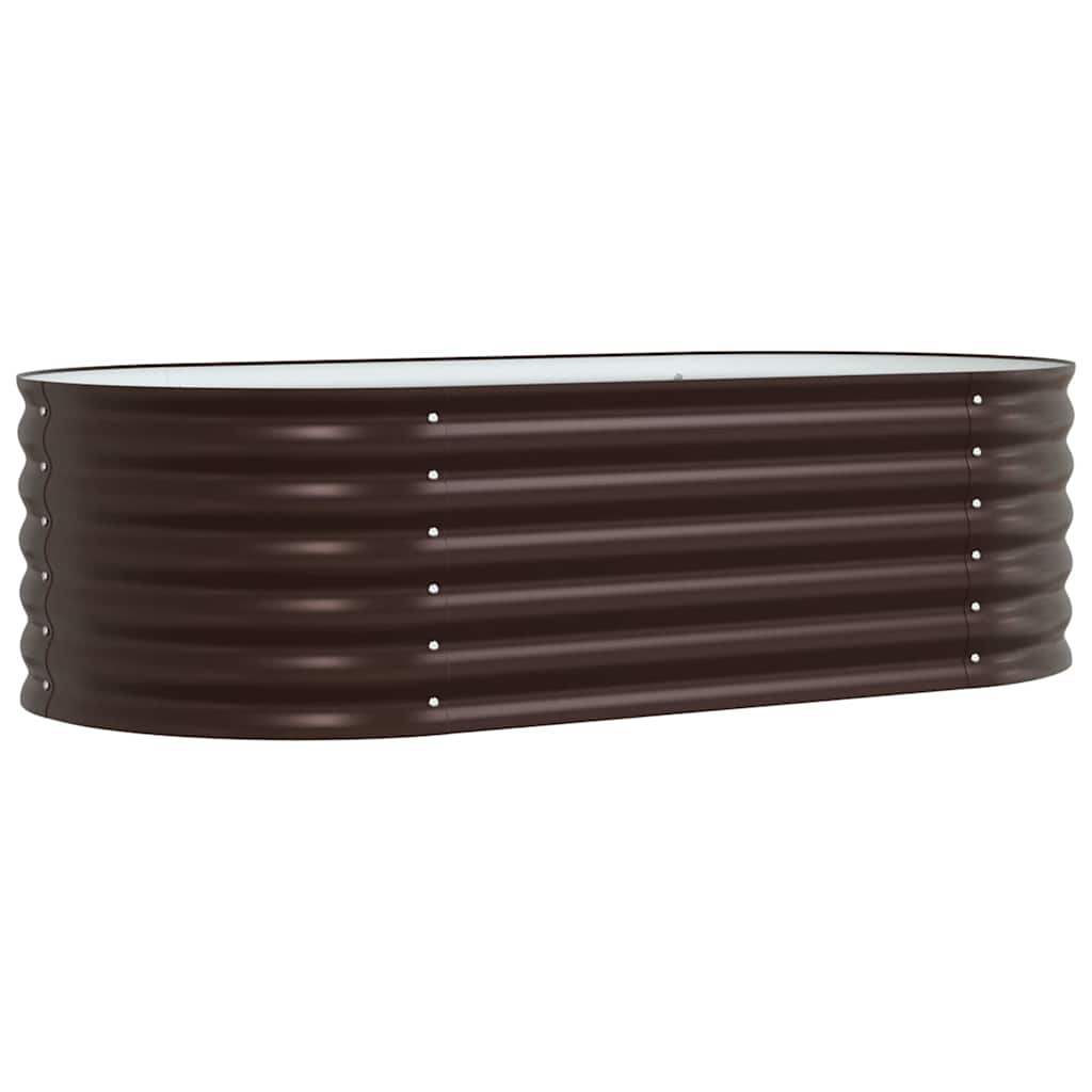 Garten-Hochbeet Braun 160 x 80 x 44 cm Stahl
