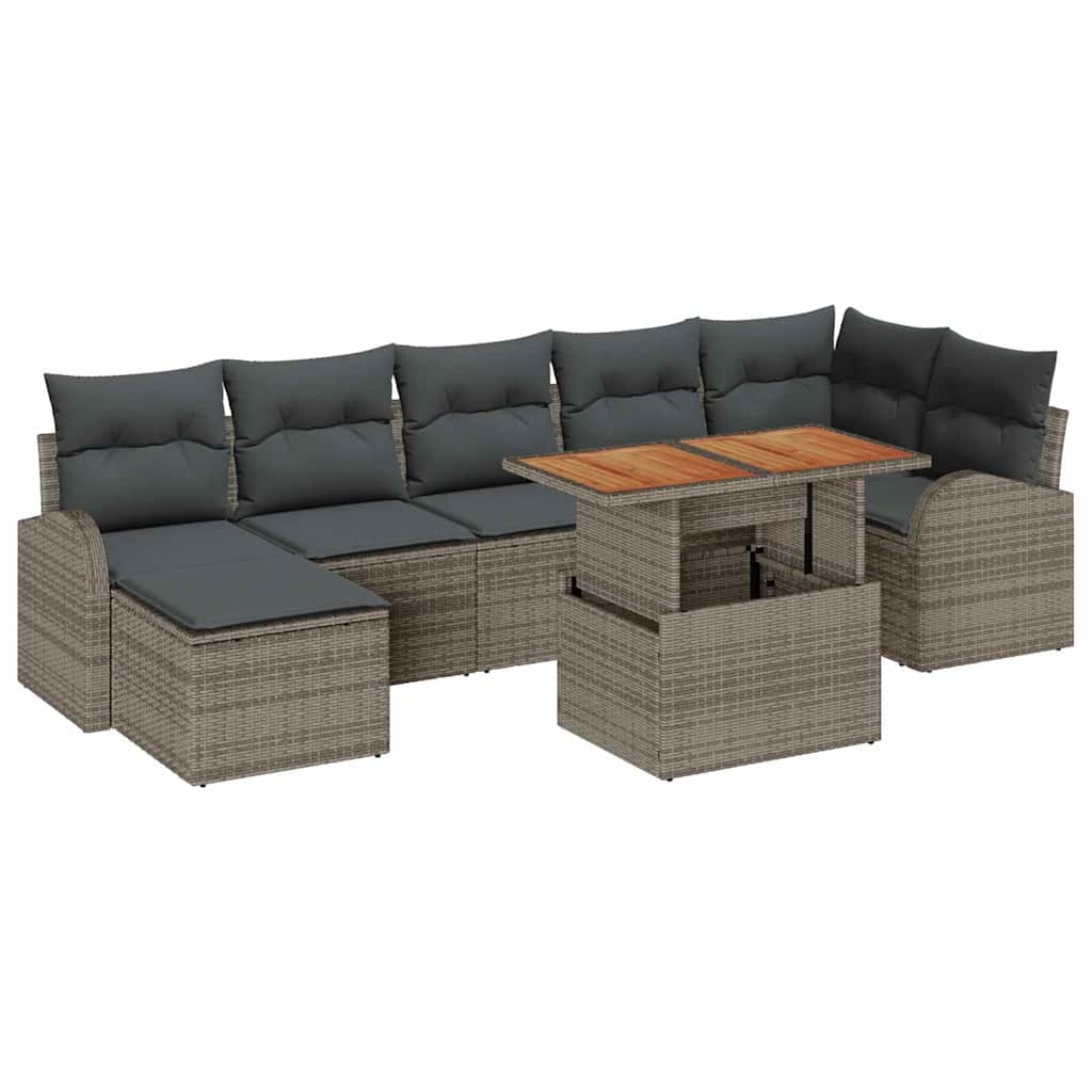 Garten-Sofa-Set 8 stk. Grau